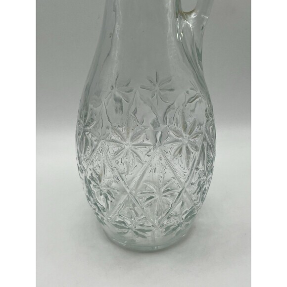 Vintage Indiana Glass Decanter Starburst Diamond Pattern USA 1960s - Picture 7 of 8
